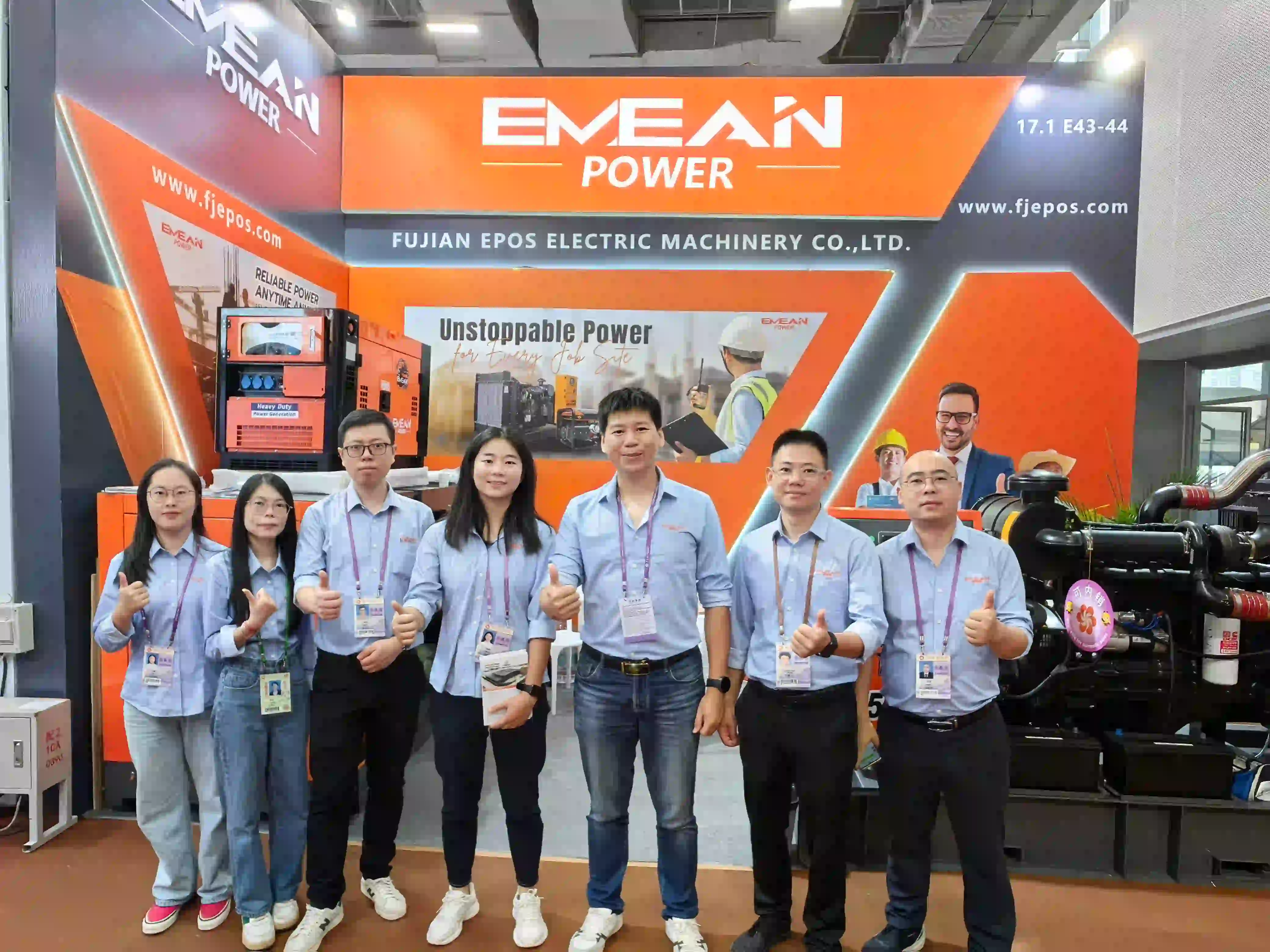 EMEAN POWER brilla alla 136a Fiera di Canton con gruppi elettrogeni innovativi